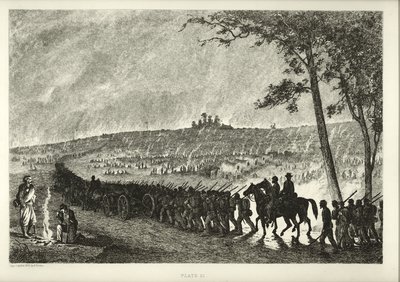 Going into Camp at Night by Edwin Austin Forbes